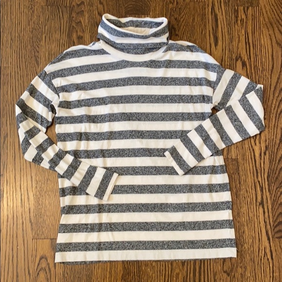 J. Crew Tops - JCREW Striped Oversized Turtleneck XS